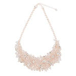 Load image into Gallery viewer, Alayna - Showstopping Statement Rose &amp; Swarovski Crystal Necklace - 18k Rose Gold Vermeil
