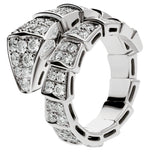 Load image into Gallery viewer, Danielle - 18k White Gold Plated Ring with Designer Serpenti Swarovski Detail - Size 7
