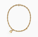 Load image into Gallery viewer, Saneil - 18k Gold Plated Designer Inspired Hardware &amp; PadLock Necklace
