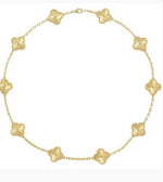 Load image into Gallery viewer, Priti - 10 Motif Gold Clover 18k Gold Plated Necklace
