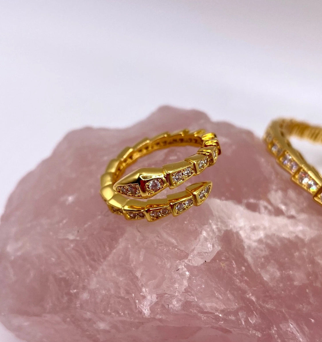 Juliet - Couture 18k Gold Vermeil & Swarovski Designer Cocktail Ring