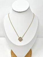 Load image into Gallery viewer, Dipali - 18k Gold Plated Mother of Pearl Clover Necklace - New for 2024
