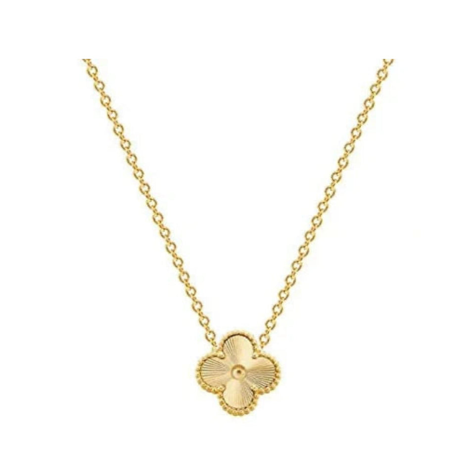 Yasmin - 18k Gold Plated Clover Necklace