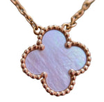 Load image into Gallery viewer, Alayna - Rare 18k Gold Plated Chalcedony Clover Necklace
