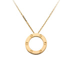 Load image into Gallery viewer, Dhara - 18k Gold Plated “Love” Inspired Necklace with Screw Detail
