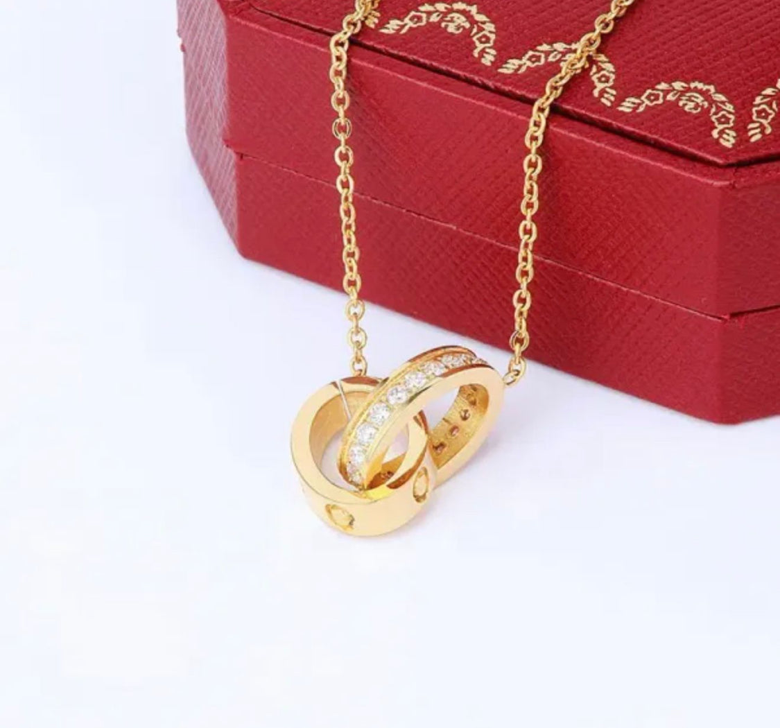 Verity GOLD - 18k Gold Plated & Swarovski Crystal Couture Designer Inspired Necklace