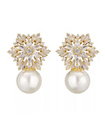 Load image into Gallery viewer, Zareen - Showstopper Pearl and Crystal Earrings
