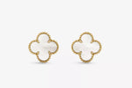 Load image into Gallery viewer, Suhaavi - 18k Gold Plated Mother of Pearl Clover Necklace
