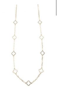 Jaya - 18k Gold Plated Necklace With Sparkling Swarovski Clover Detail - New for A/W 2024