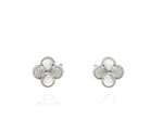 Load image into Gallery viewer, Yasmin - 18k White Gold Plated Clover Necklace
