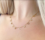 Load image into Gallery viewer, Aaliyah - 18k Gold Plated Crystal Clover Charm Necklace
