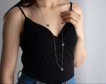 Load image into Gallery viewer, Bindya - 18k Gold Plated Clover Necklace With Black Onyx Detail
