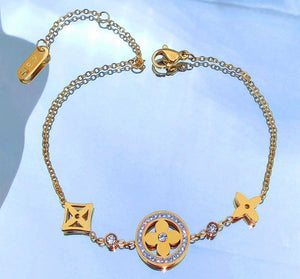 Amita - Swarovski Crystal 18k Gold Vermeil Bracelet