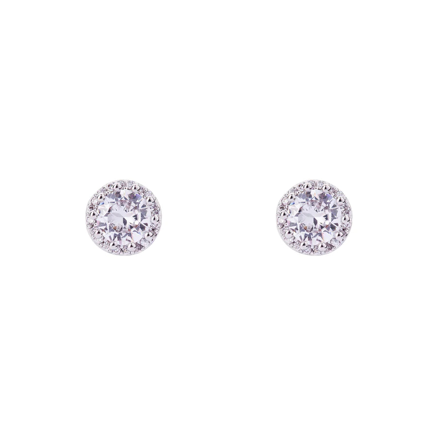 Shelina - Flawless  10mm sparkling Cubic Zirconia silver studs. Simple and showstopping - New for 2024