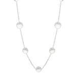 Load image into Gallery viewer, Mohadessa - Swarovski Crystal Long Necklace - 18k white gold vermeil - New for 2024
