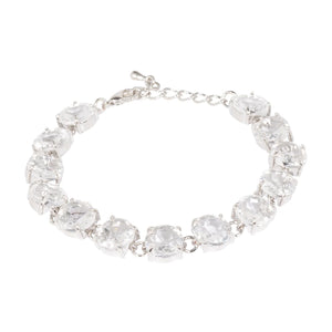 Nikita - Stunning Swarovski Crystal Clear Bracelet - 18k White Gold Vermeil - New for 2024