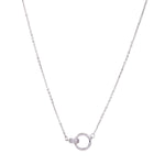 Load image into Gallery viewer, Dhara - 18k White Gold Vermeil Swarovski Circles Necklace - New for 2024
