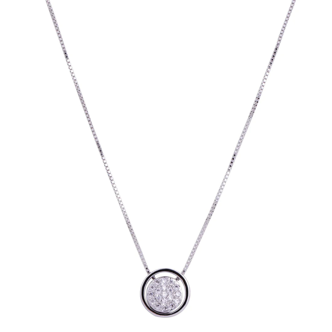 Belle - Flawless Silver Crystal Necklace - New for 2024