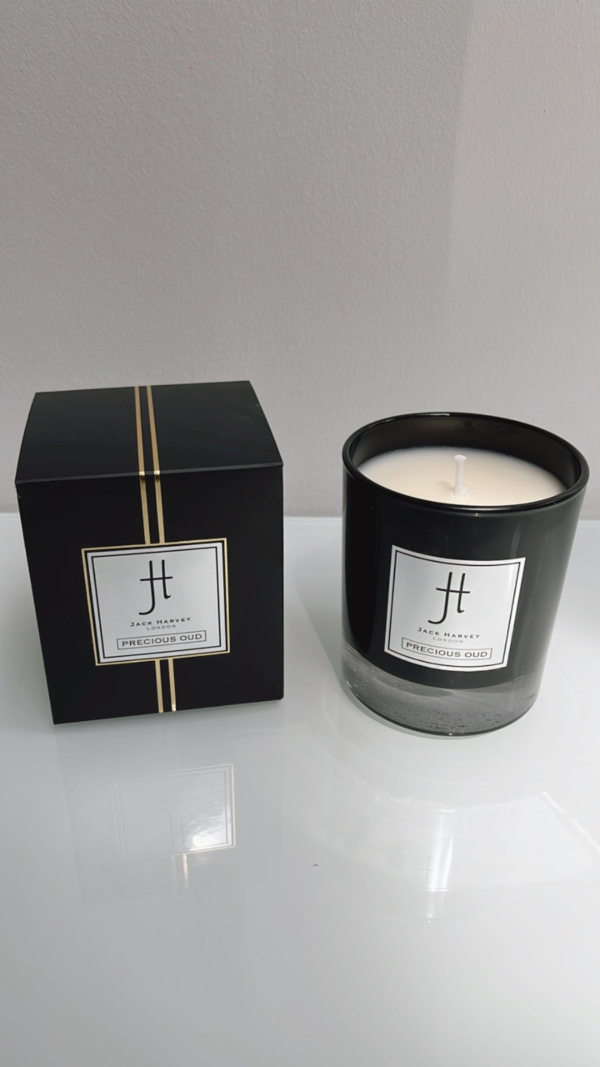 RESPLENDENT OUD BLACK - LUXURY SCENTED CANDLE 30cl - Limited Edition Matte Black
