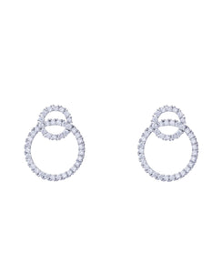 Shireen - Swarovski Crystal Entertwining Circle Earrings