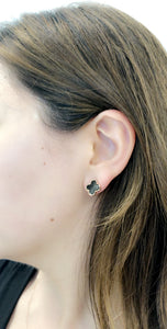 Sonal - Black Clover Studs (also available in Mother of Pearl white)