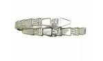 Load image into Gallery viewer, Shaheen - Designer 18k White Gold Plated Swarovski Crystal &amp; Mother Of Pearl Bangle
