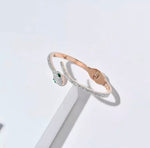 Load image into Gallery viewer, Serpenti Diva - Ultimate Designer Swarovski Crystal Pavé Studded 18k Rose Gold Bangle
