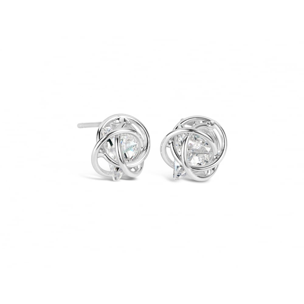 Zarana - Sparkling Silver Swarovski Earrings