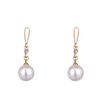 Load image into Gallery viewer, Sheena - Delicate Pearl and Crystal Earrings

