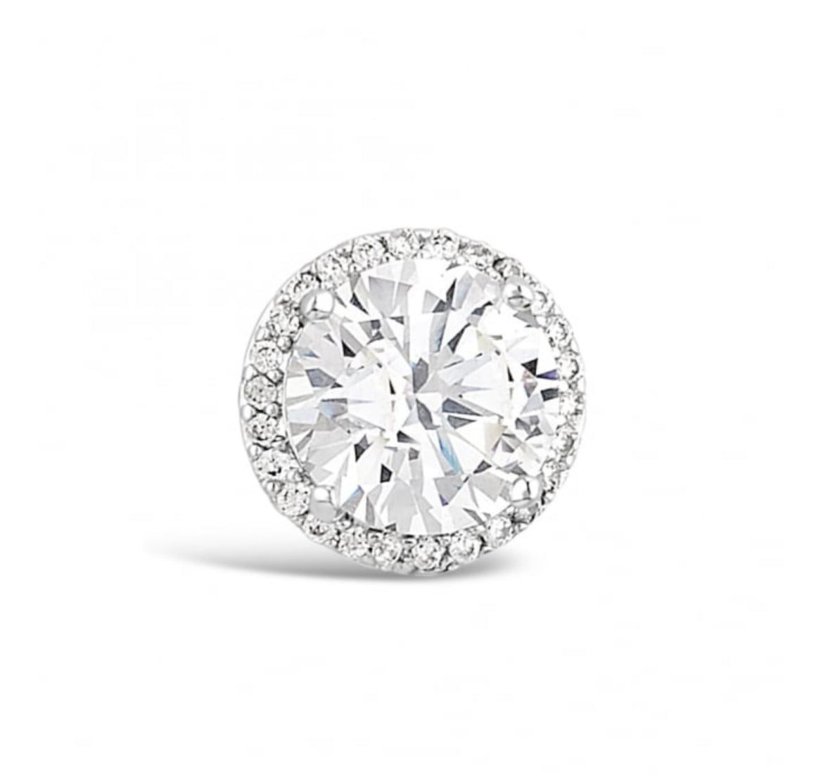 Shelina - Flawless  10mm sparkling Cubic Zirconia studs Simple and showstopping