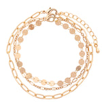 Load image into Gallery viewer, Nima - Stunning Trio of 3 Stacking Bracelet/Anklet - 18k gold vermeil
