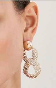 Vaishali - Showstopping Swarovski Crystal Drop Earrings Set in 18k gold vermeil