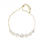 Load image into Gallery viewer, Aarti - 18k Gold Plated Sparkling Crystal Long Drop Pendant Necklace
