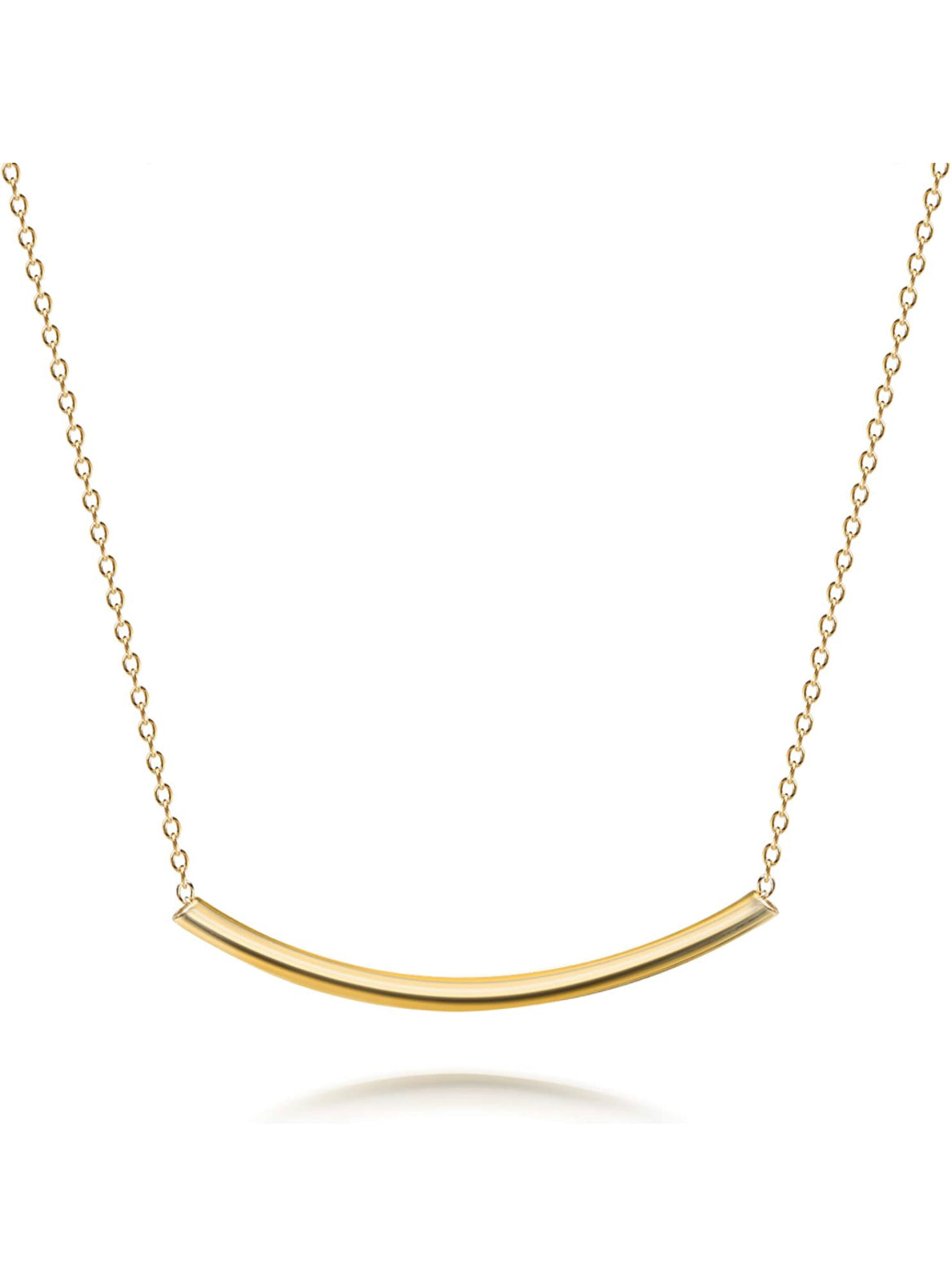 Samantha - 18k Gold Vermeil Dainty Curve Necklace