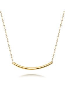 Samantha - 18k Gold Vermeil Dainty Curve Necklace