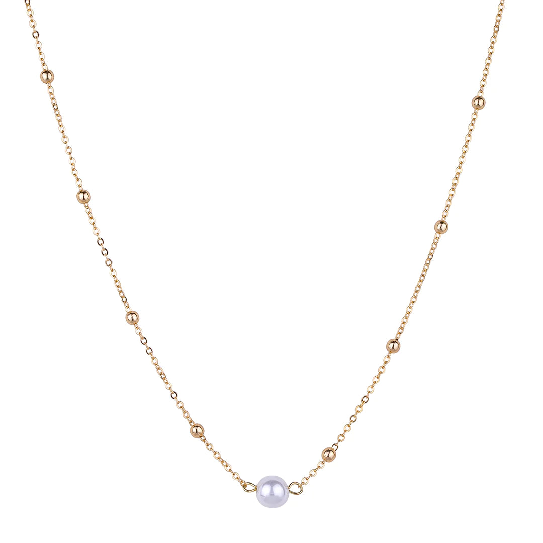 Nidhi - 18k Gold Vermeil & Freshwater Pearl Short Necklace - New for 2024