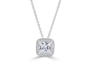 Belle - Flawless Silver Crystal Necklace