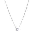 Load image into Gallery viewer, Bansri - Sparkling Swarovski Dainty Crystal Pendant Necklace - 18k White Gold Vermeil
