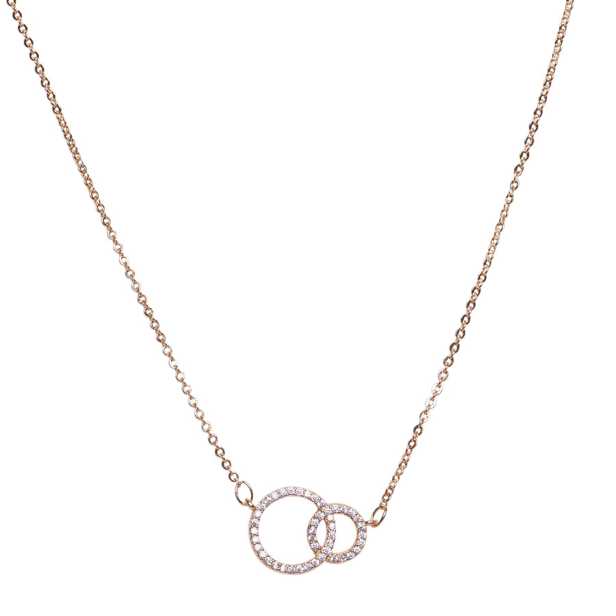 Nandita - 18k Gold Vermeil Swarovski Circles Necklace