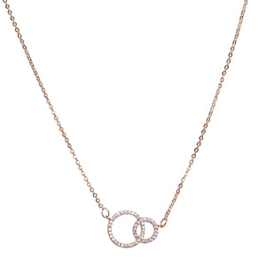 Nandita - 18k Gold Vermeil Swarovski Circles Necklace