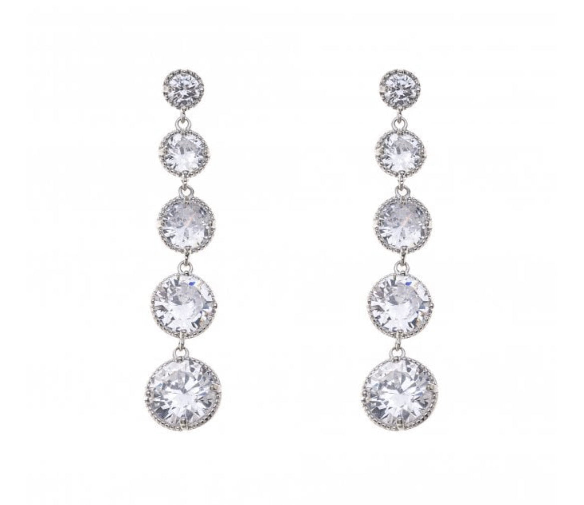 Piral - Sparkling Swarovski Crystal Drop Earrings