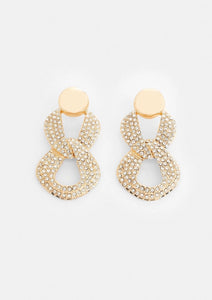Vaishali - Showstopping Swarovski Crystal Drop Earrings Set in 18k gold vermeil
