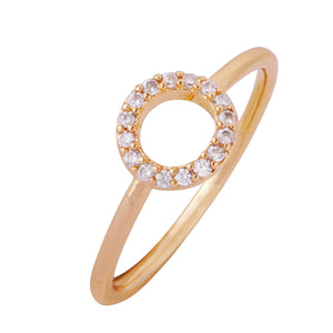 Rosie - 18k Gold Vermeil & Swarovski Designer Cocktail Ring